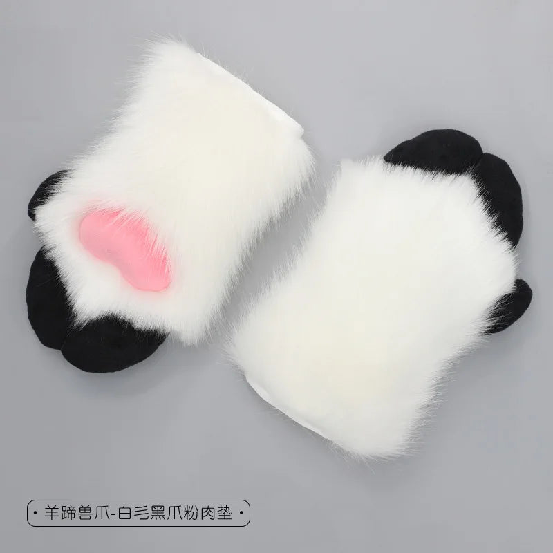 Furry Hand Paw Hooves