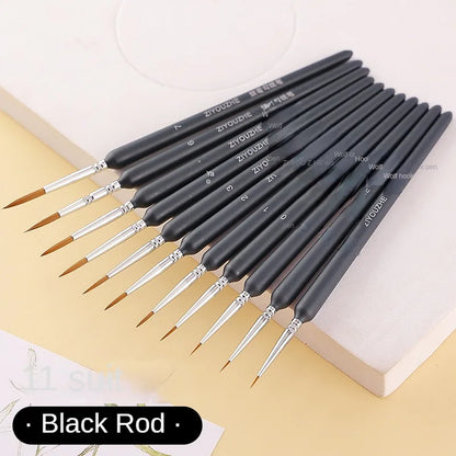 11 PCS Small Tip Paint Brushes