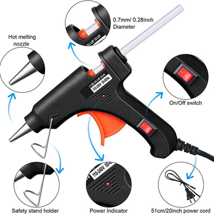 70W Hot Melt Glue Gun Mini for 7Mm Glue Sticks