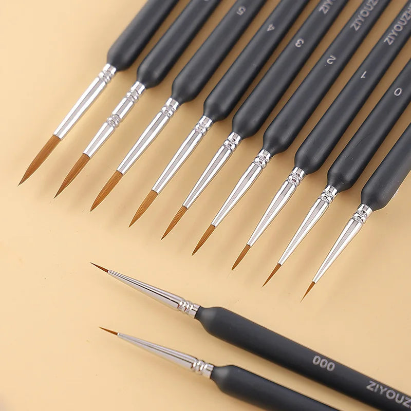 11 PCS Small Tip Paint Brushes