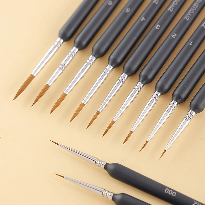 11 PCS Small Tip Paint Brushes