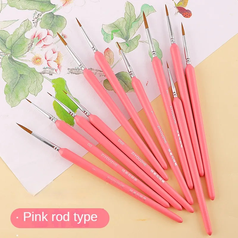 11 PCS Small Tip Paint Brushes