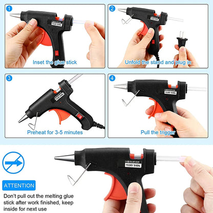 70W Hot Melt Glue Gun Mini for 7Mm Glue Sticks