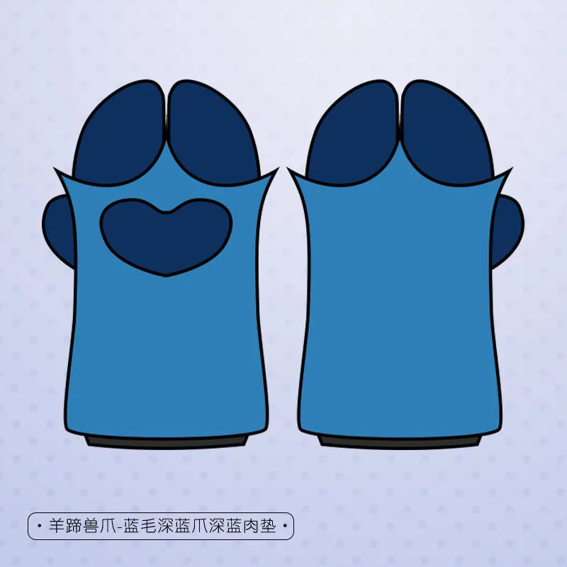 Furry Hand Paw Hooves